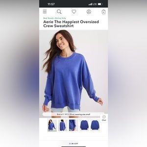 ISO aerie the happiest oversized crew sweatshirt.